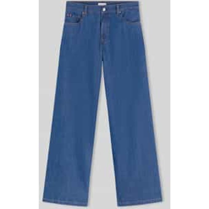 Bootcut jeans van puur katoen