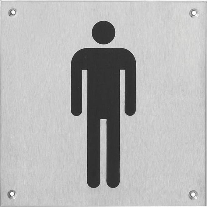 Ivana Necosteel Pictogram vierkant - RVS - Man