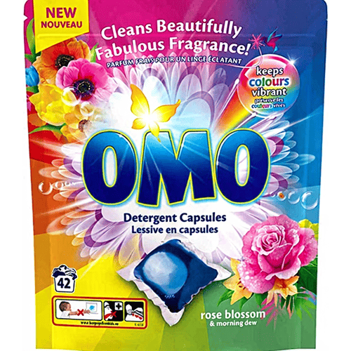 Omo Wascapsules Rose Blossom Wasmiddel Capsules 42 wasbeurten