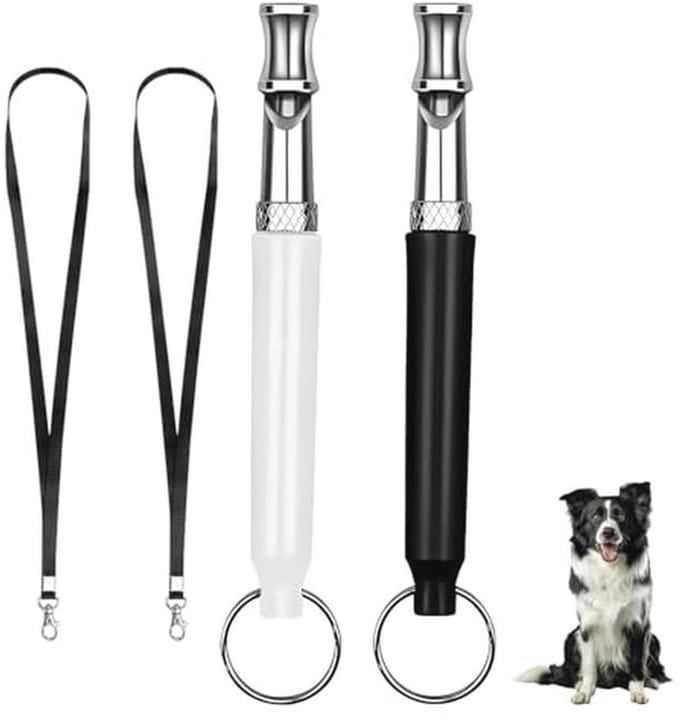 2 Stuks Hoogfrequentie Hondenfluitje - Geruisloos Anti-Blaffen en Trainingshulp voor Honden