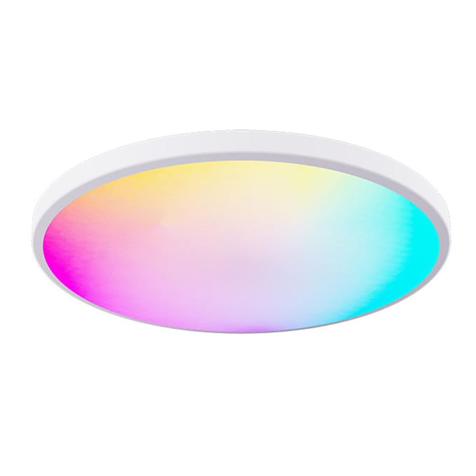 RGBCW Full Color Plafondlamp Ronde LED Plafondlamp Armatuur voor Slaapkamer Woonkamer 110V-130V wit