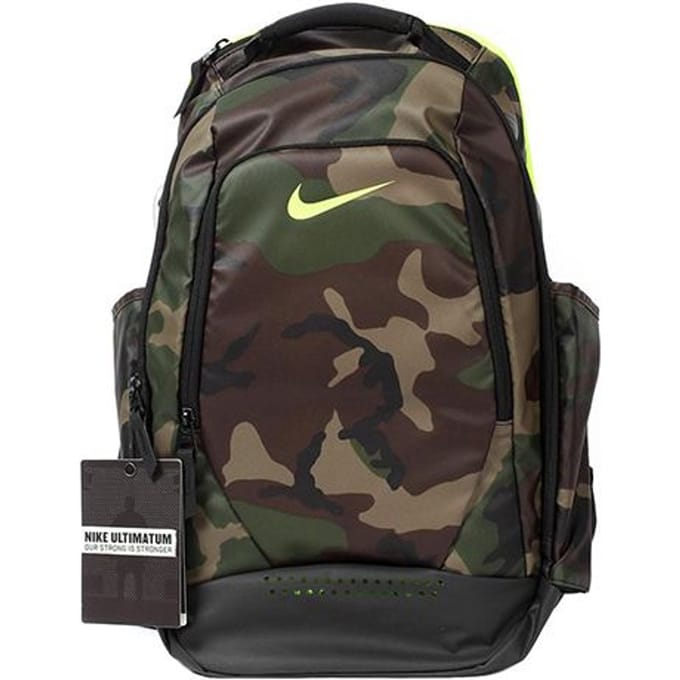 Sac à dos à fermeture éclair Camouflage Nike Sacs à dos Unisexe Vert Noir BA5090-071 Green/Black