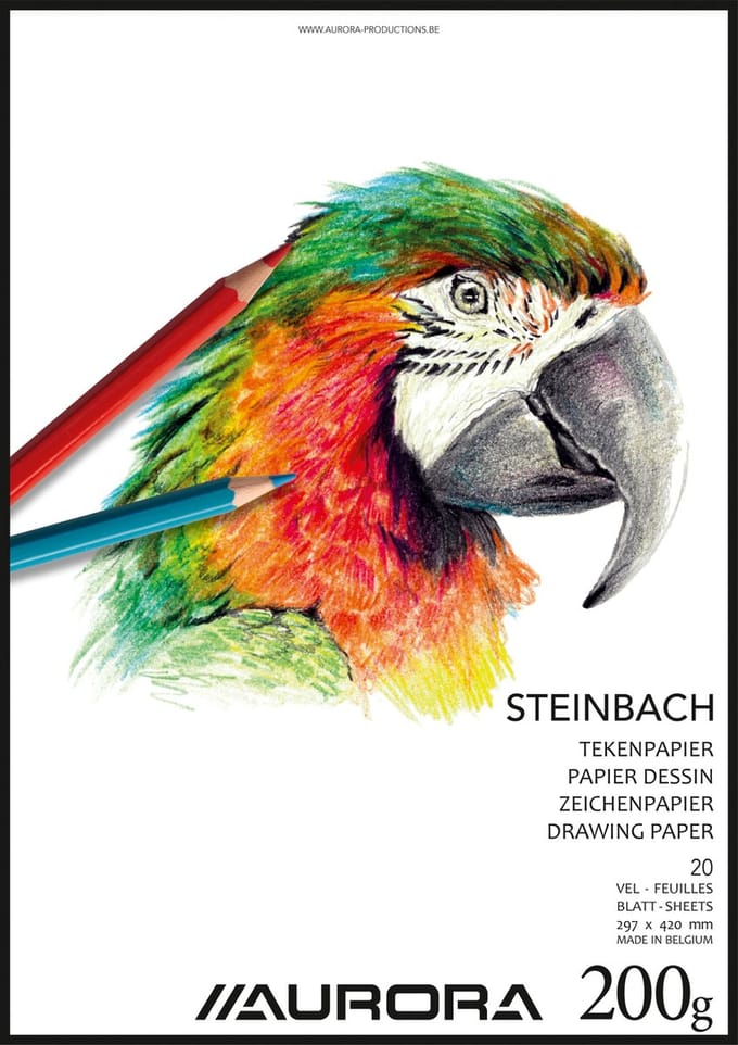 Aurora Tekenblok - Steinbach - A3 - 297x420mm - 200gr - 20 vel Tekenpapier