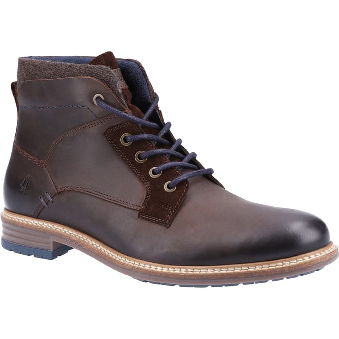 Hush Puppies Joel Leder Heren Bruin Laarzen
