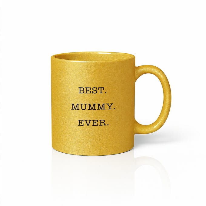 Luxe Best Mummy Ever Mok – Goud Metallic – Premium Cadeau voor Moeder