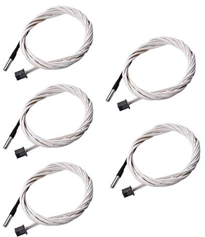Thermistor Temperatuursensor 5-Pack 2M voor Hoge Temperatuur 3D Printers