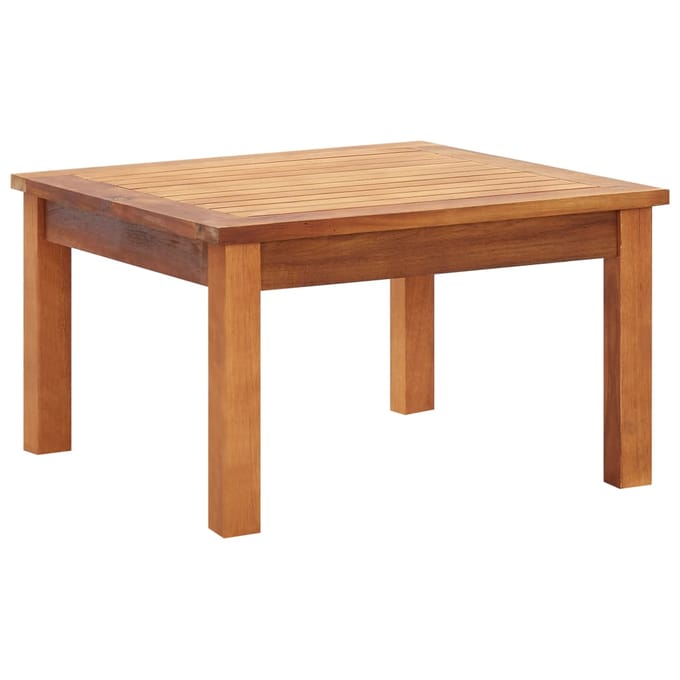 vidaXL Tuin tafel Massief acaciahout - Bruin, 60 x 60 x 36 cm