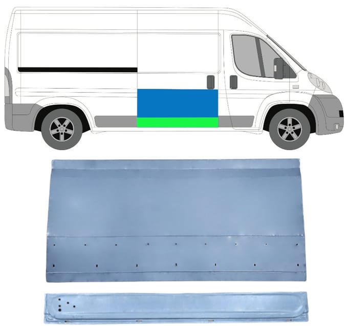 Interne reparatie achterste deuren voor Citroen Jumper 2006-2025 / Rechts