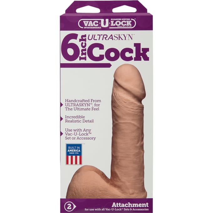 Doc Johnson Vac-U-Lock realistische dildo UR3 Cock beige - 18,29 cm