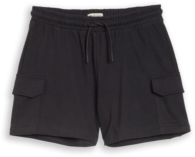 Tom Tailor - Cargo-sweatshorts - Maat 176 - coal grey