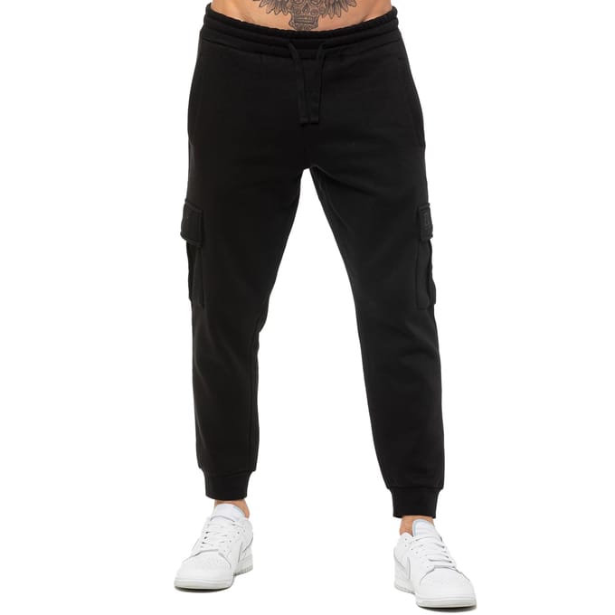 Enzo | Heren Cargo Joggers - Zwart