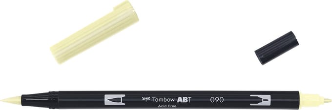 Tombow Brush pen - ABT 090 - Dual brushpen - Lemon cream - Creme