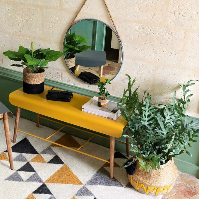 Eazy Living Wandspiegel Liana Ø 38 cm Zwart