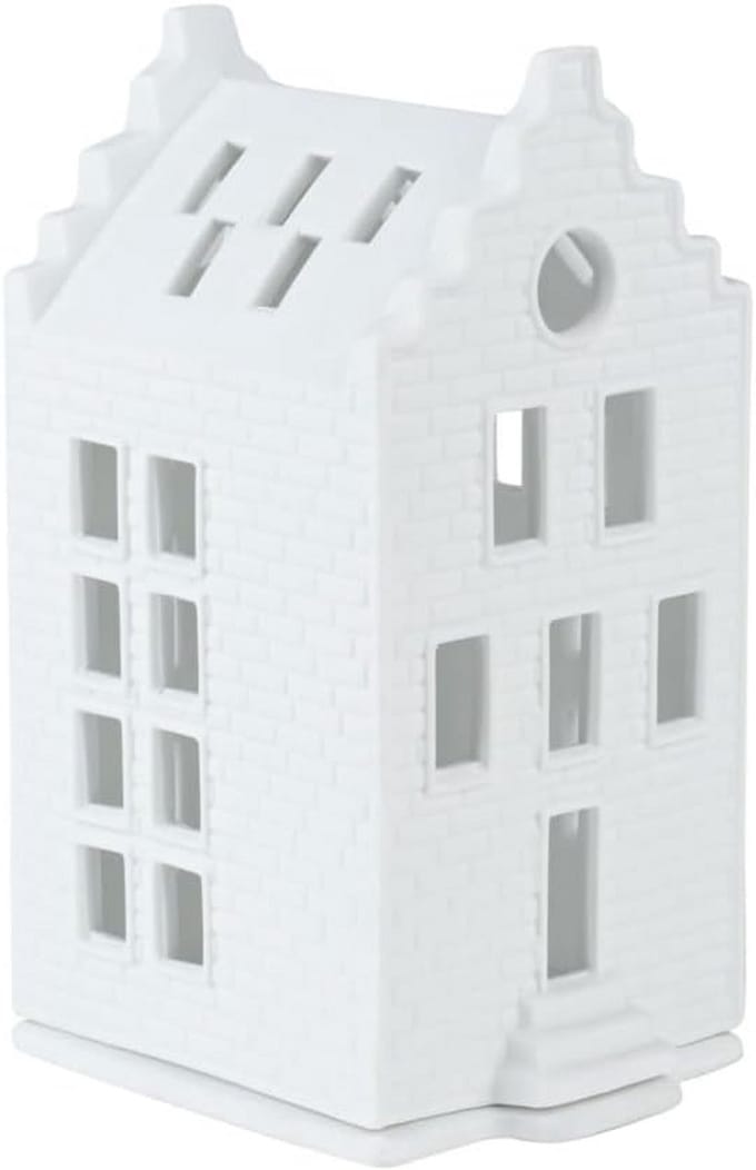 Räder Living lichthuis bakstenen huis porselein 7,5x8x16 cm design