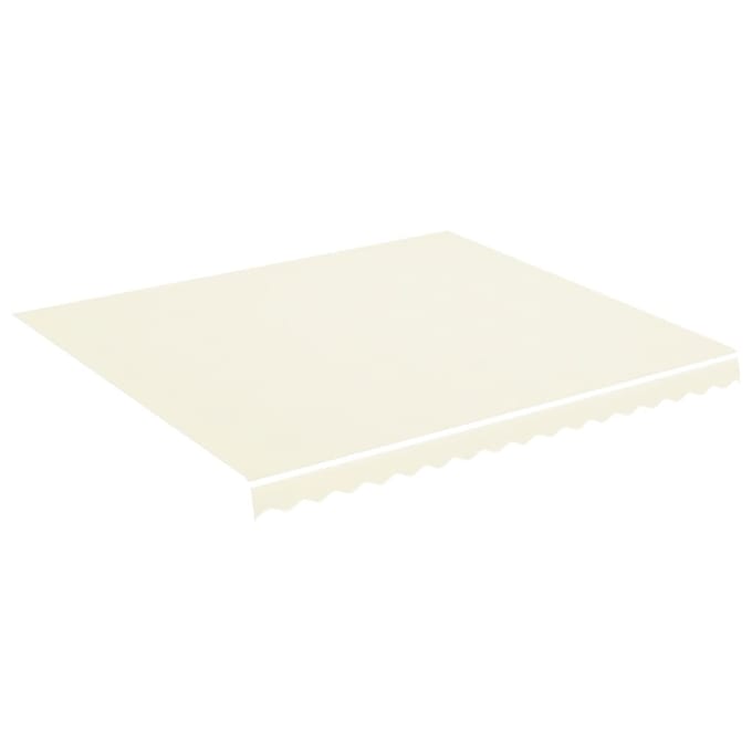 vidaXL - Vervangingsdoek - voor - luifel - 400x350 - cm - polyester - crèmekleurig