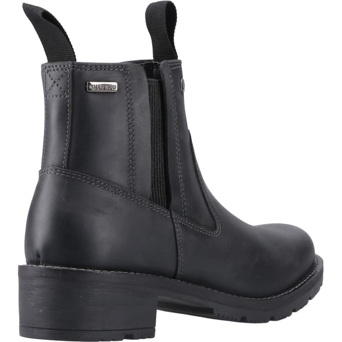 Hunter Skye Dealer Boot Leren Zwarte Damesschoenen