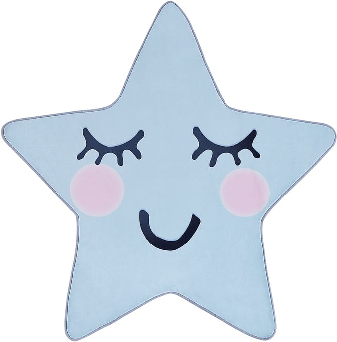 SIRIUS - Vloerkleed - Lichtblauw - 120 x 120 cm - Polyester