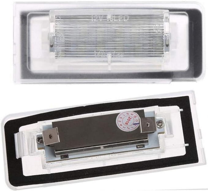 Set van 2x Kentekenverlichting LED Wit 6000K voor Audi TT 8N Modellen