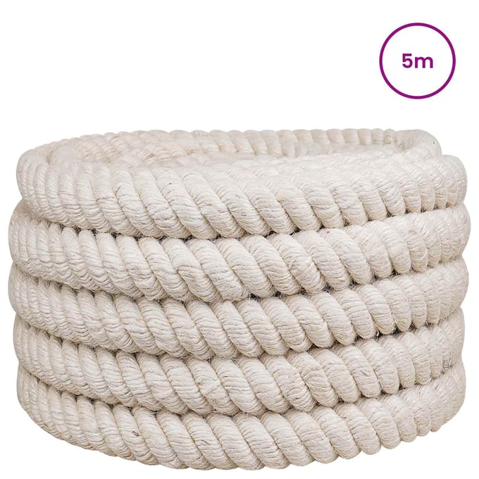 vidaXL - Jute - Touw - 36 - mm - Wit - 100% - Tossa - jute