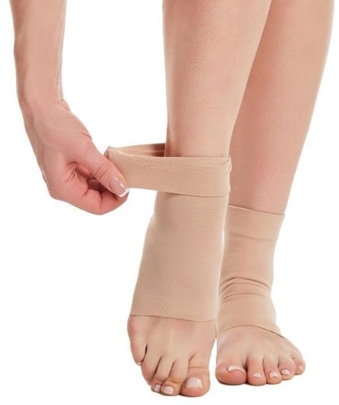 Dailygoods- Schaatssokken Gevoerd - Gelkussen - Enkelbescherming