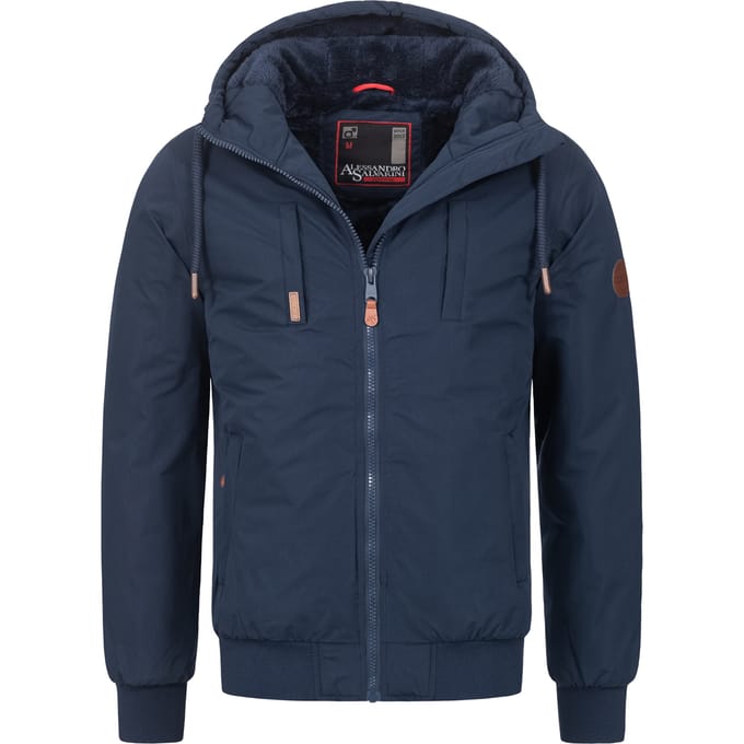 Alessandro Salvarini heren winterjas AS-320 met teddyvoering & capuchon – warm & stoer