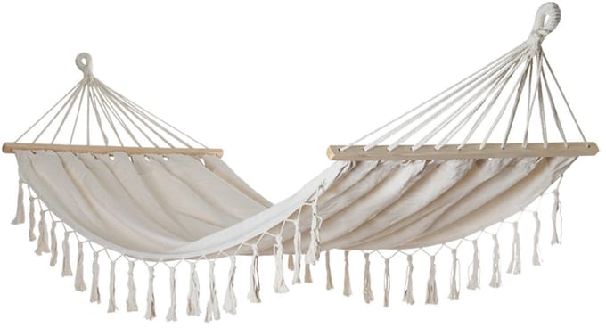 Buitenkado Hangmat – Tweepersoons - Spreider - 420cm - Crémewit