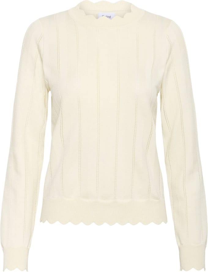 Saint Tropez ObetteSZ Pullover Dames Trui - Seedpearl