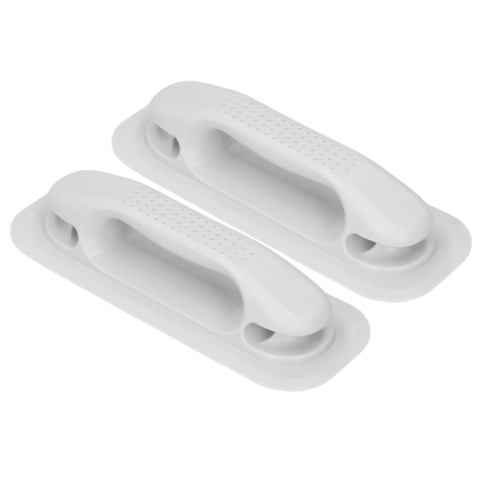 2 Stuks Opblaasbare Bijboot Handrail met Gat Handvat voor Drijvende Boot Vissersboot Kanoën gray