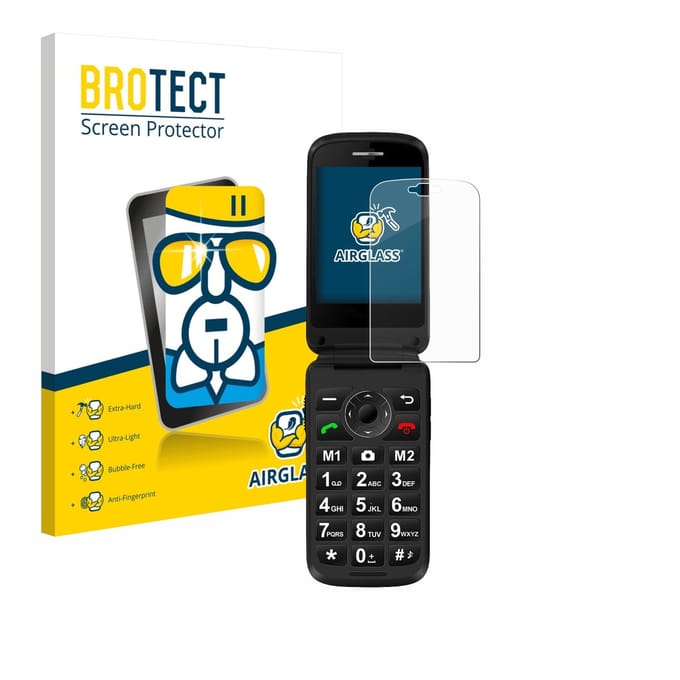 Screenprotector voor Simvalley Mobile XL-970 Beschermglas transparant