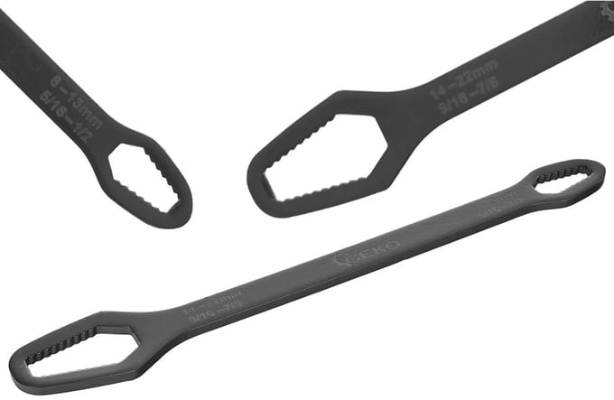 GEKO Multifunctionele ringsleutel - 8-22 mm - Ergonomisch - CrV staal - 270 mm lang