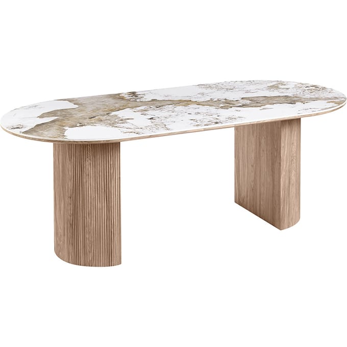 House Collection Eettafel 210 cm Juni Keramiek Wit
