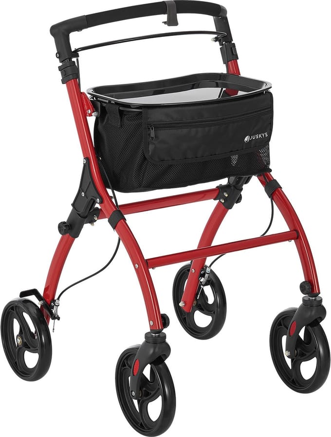 Aluminium Rollator Active - Rood