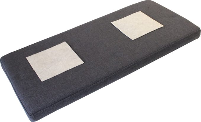 Germania Bankkussen 33x72x6 cm antracietkleurig