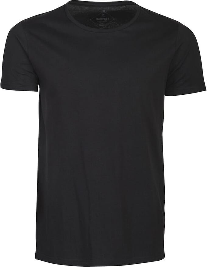 Harvest Twoville Organic Slub U-neck Black M