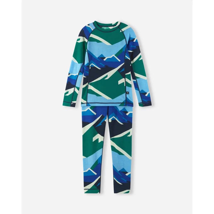 Reima Taitoa Lange Mouwen Basislaagset Blauw 12 Months Kinderen