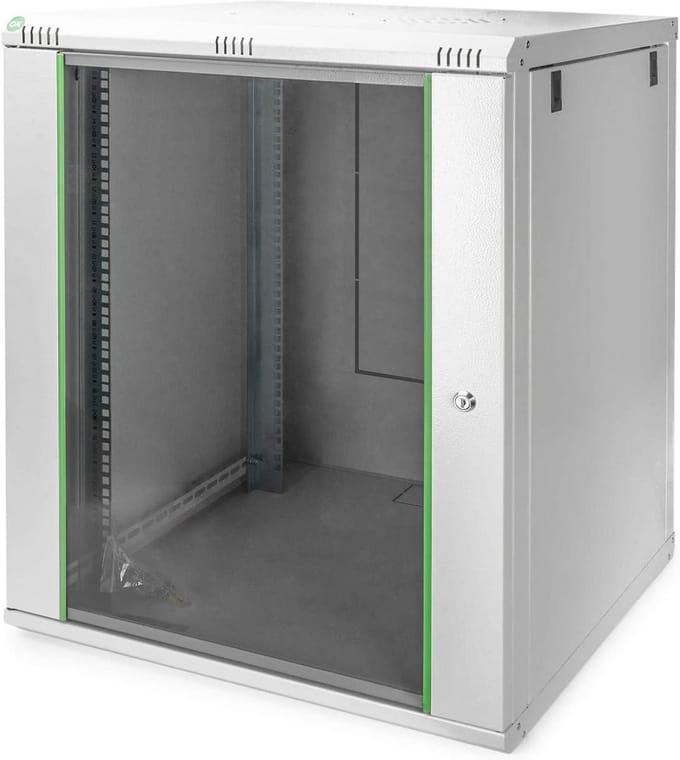 19 Inch Netwerkkast 16U Wandmontage 600mm Diep Grijs