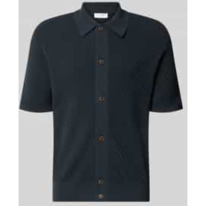 regular fit poloshirt met structuurpatroon model 'ARAAWEN'