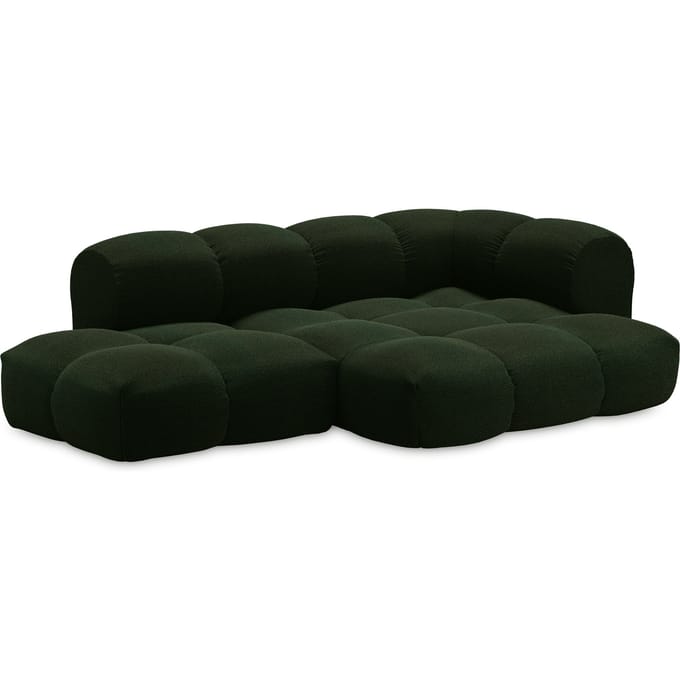 Objekte unserer Tage zander Sofa Design 06 rechts (3--zit) - Hug Me 032 Moosgrün