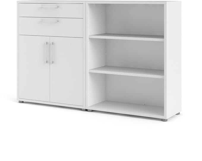 Giga Living Boekenkast Prima - Wit - 180x110x45cm