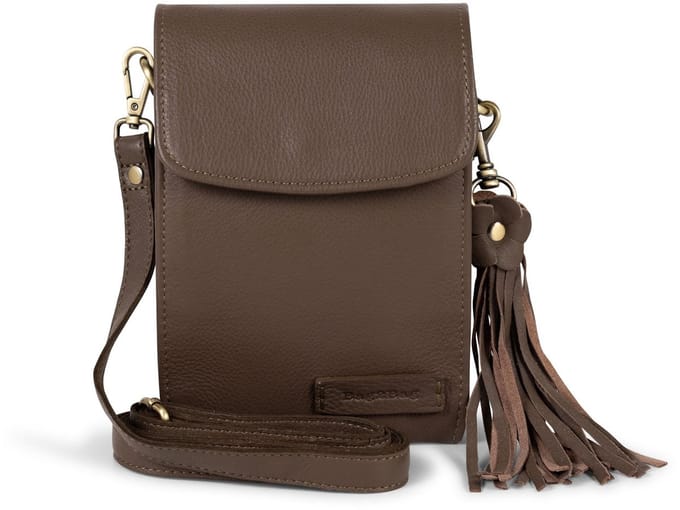 Bag2Bag - Bali - Crossbobytasje - Leer - Fudge