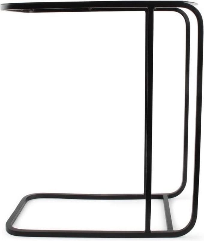 S|P Collection - Bijzettafel 43x25xH50cm zwart - Ivy