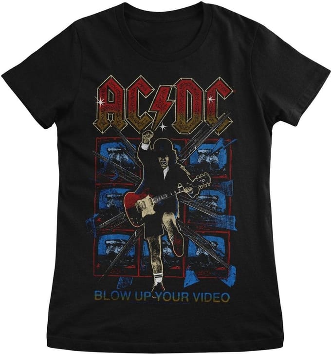 AC/DC Dames-T-shirt 'Blow Up Your Video Girly' PS-5-ACDC011-H68-6