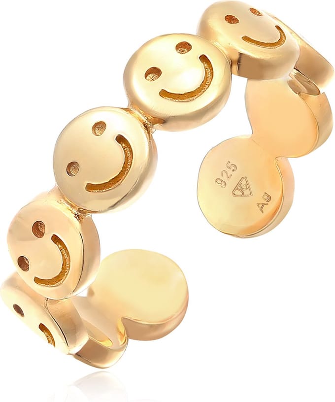 Elli - Ring - Ring Dames Band Open in 925 Sterling Zilver - Dames
