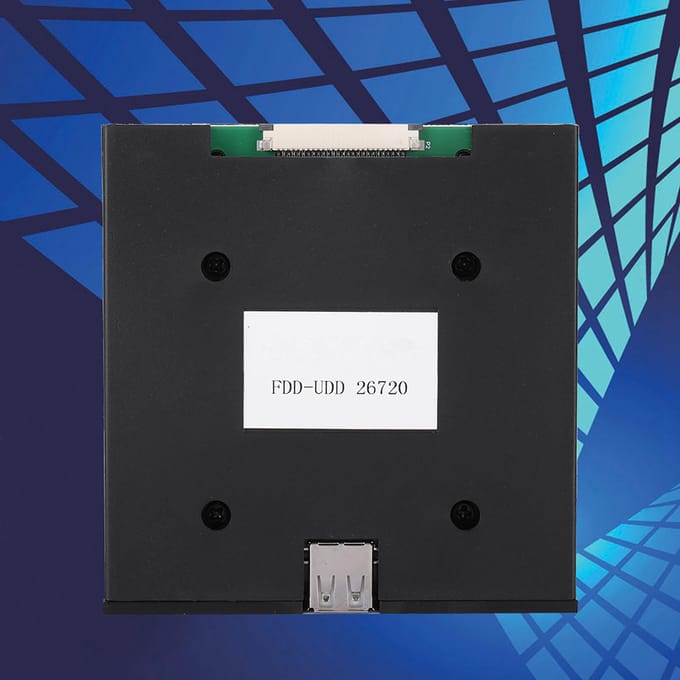 Émulateur de lecteur de disquette USB 720 Ko FDD-UDD26720 avec lecteur de disquette 720 Ko ABS gray