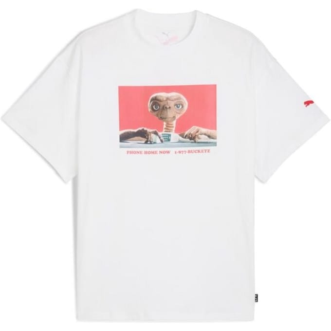 Puma T-shirt - Hoops x E.T. Tee I - S tot XXL - voor Mannen - wit