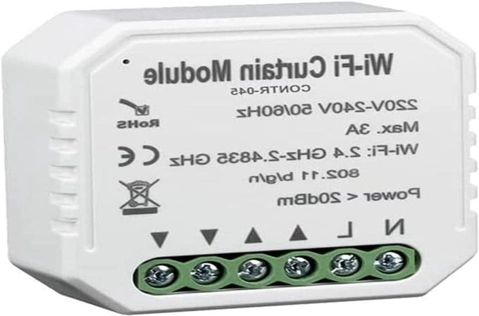 Draadloze Schakelaar - Rolluik Bediening - Huis Automatisering - EMC Compatibel - 1 Stuk - Wit