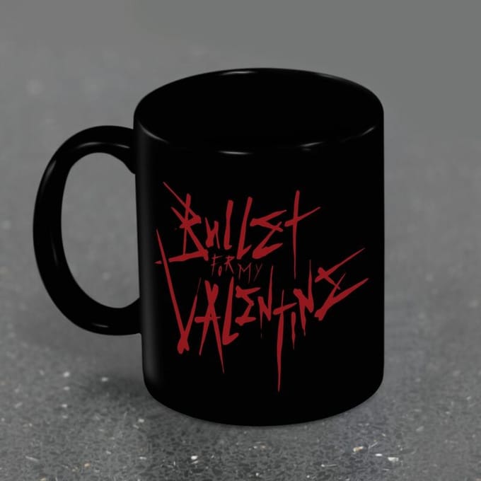 Bullet For My Valentine Red Logo Unisex Kop - zwart - Standard