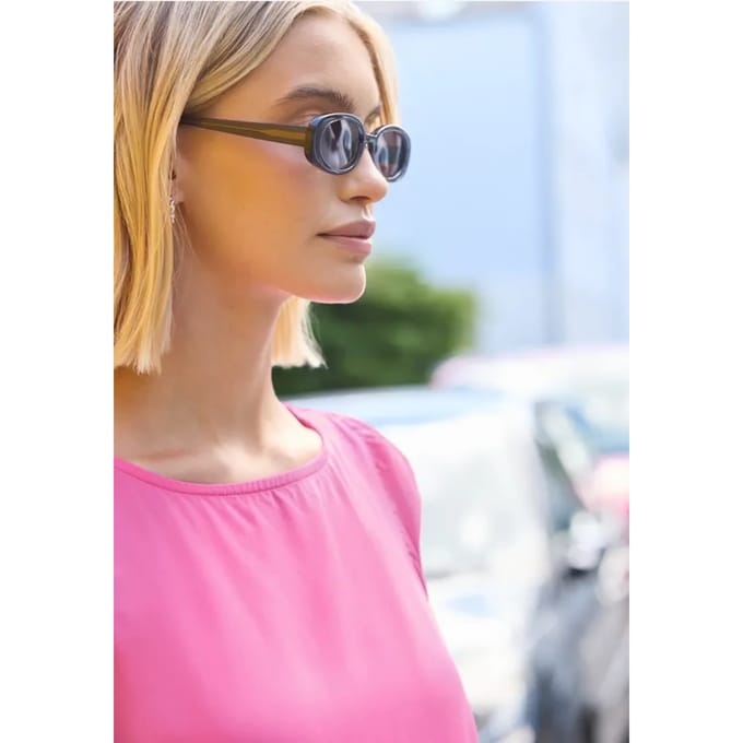 Blouse met ronde hals