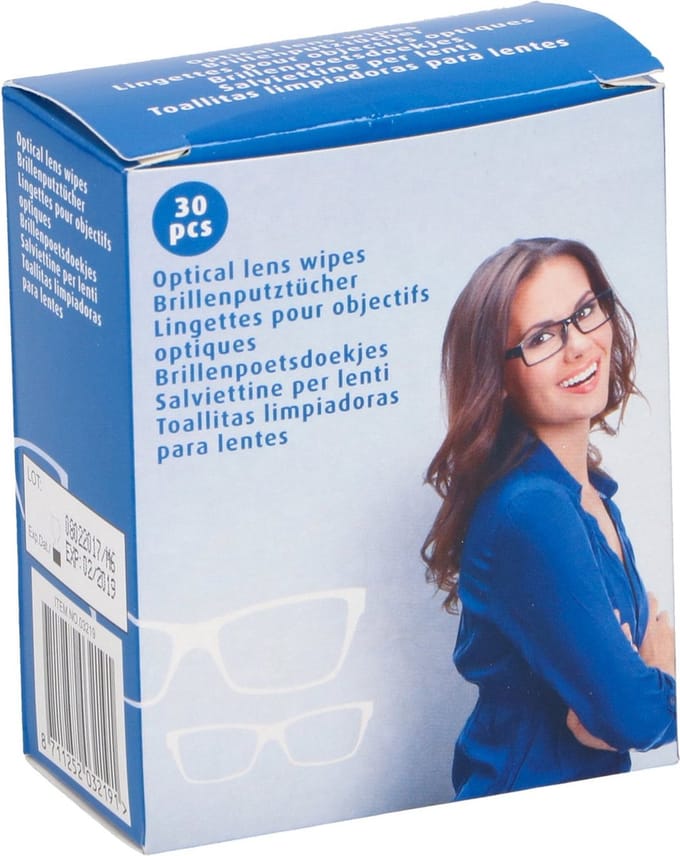 Brillen poetsdoekjes 30 stuks