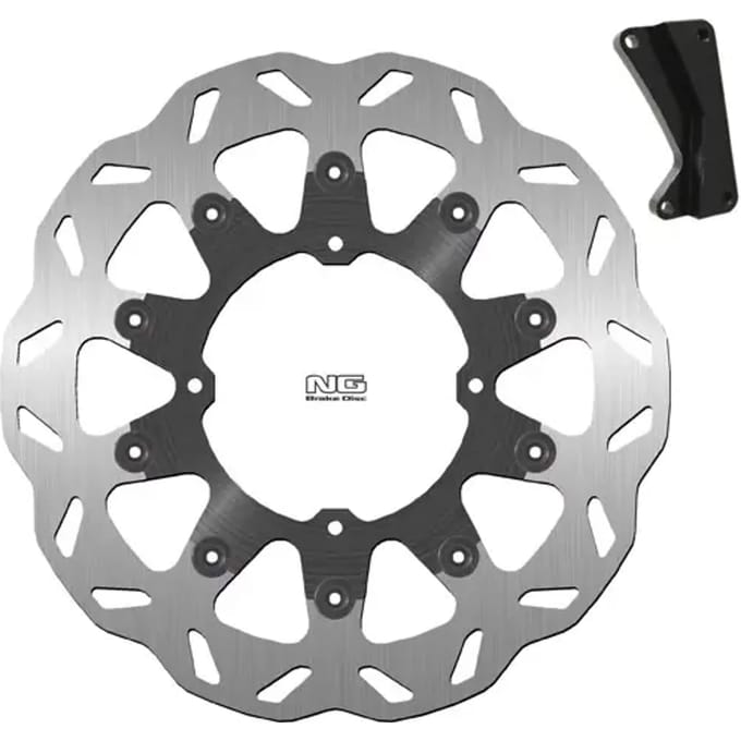 Vlotterende motorremschijfset en steuntje NG Brake Disc Wave 749XK13